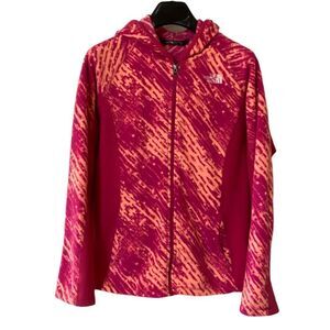 The North Face Girl’s Pink Fleece Full Zip Hooded Jacket